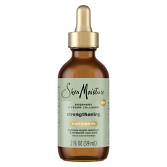 SheaMoisture Strengthening Scalp Oil & Hair Oil Rosemary & Vegan Collagen, 2 oz
