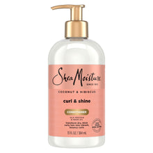 SheaMoisture coconut & hibiscus curl & shine conditioner bottle with pump