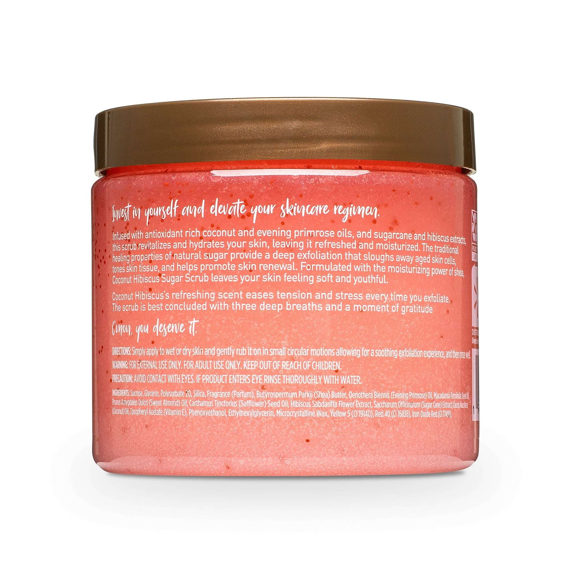 (3  pack)  Shea Sugar Scrub, Coconut Hibiscus, 18 oz