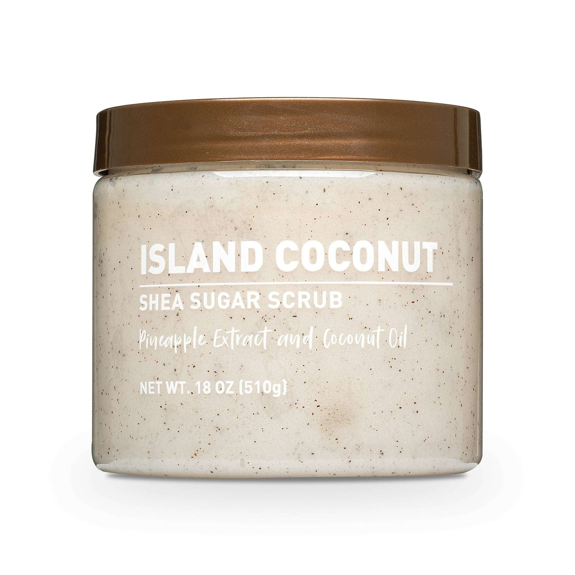 (3 pack)  Shea Sugar Scrub, Island Coconut Scent, 18 oz