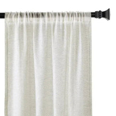 Sheer Linen Blend Curtains, Set of 4 Panels