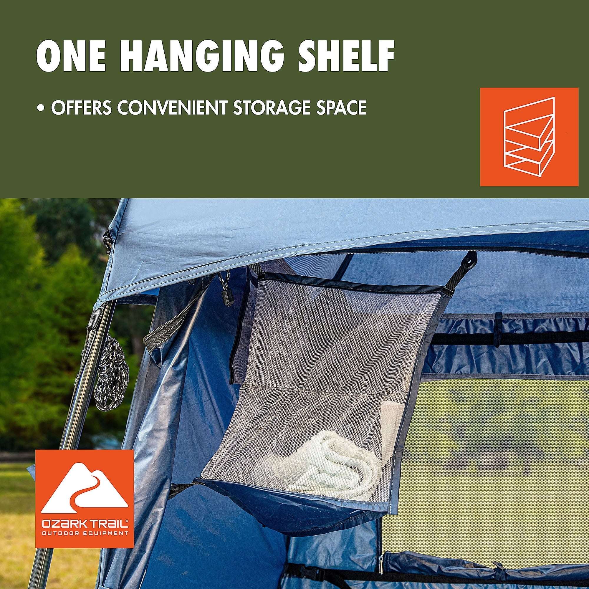 Tienda Refugio de Privacidad Ozark Trail para 1 Persona, Azul