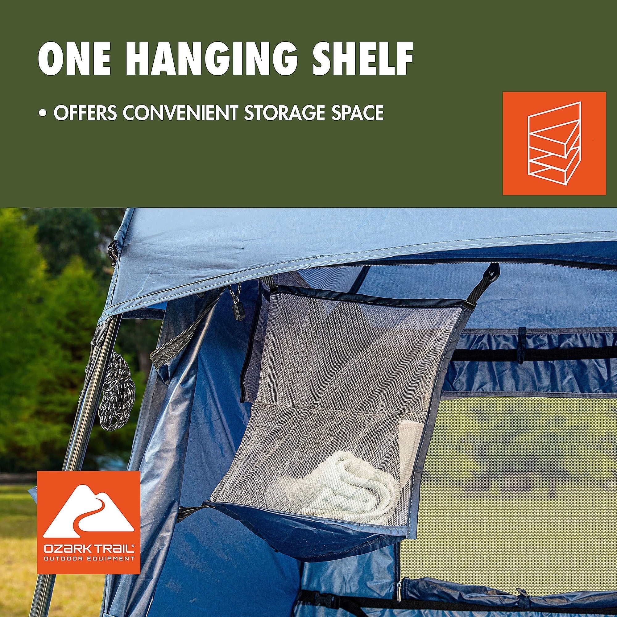 Ozark Trail 1-Person Privacy Shelter Tent, Blue