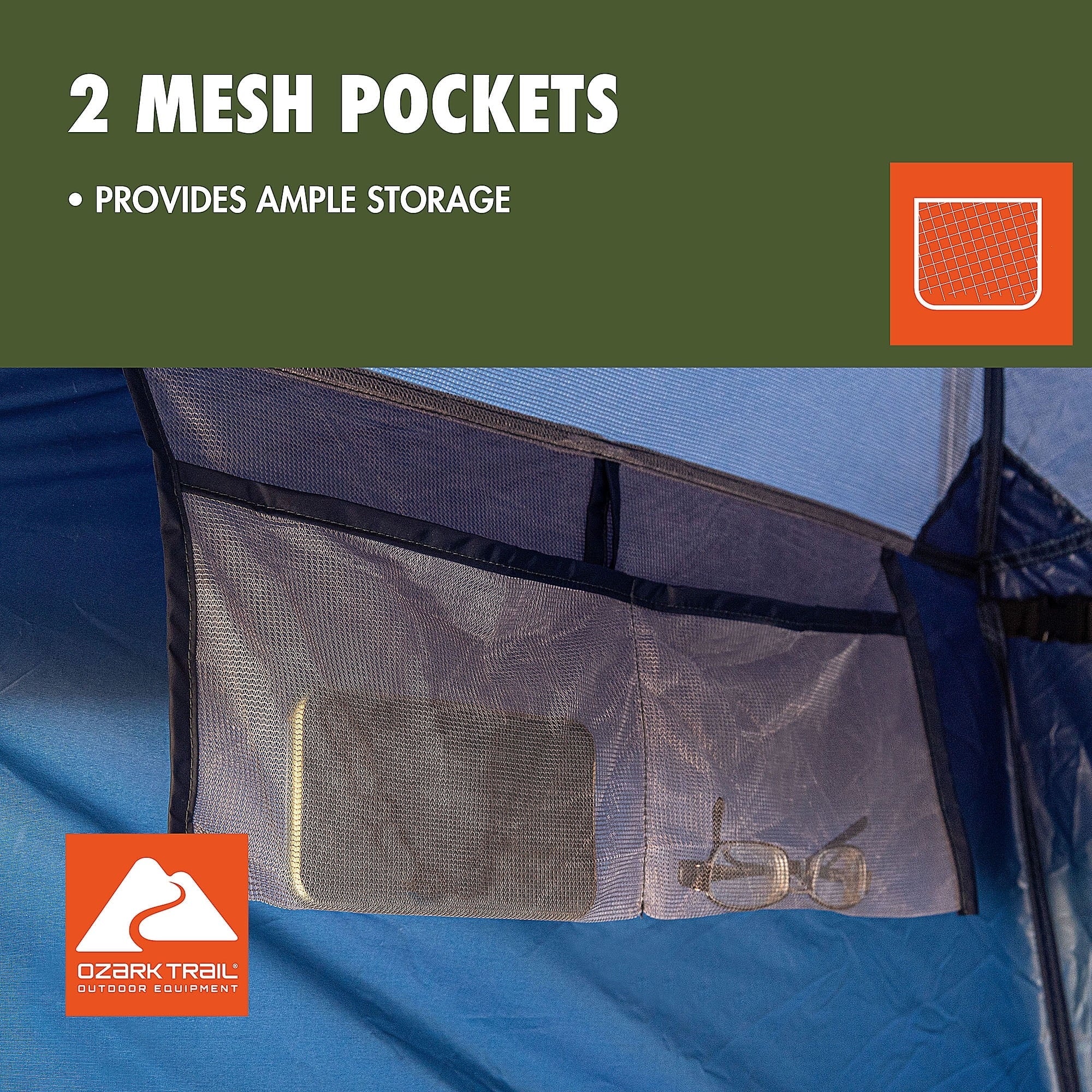 Ozark Trail 1-Person Privacy Shelter Tent, Blue