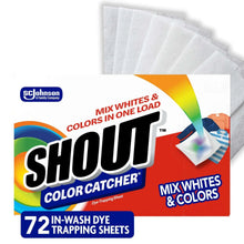 Laundry color catcher sheets box, 72 dye-trapping in-wash sheets