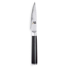 Shun Classic paring knife with stainless-steel blade and dark handle, 3½-inch