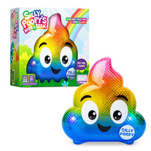 Kids electronic hide-and-seek game with smiling colorful poop character toy