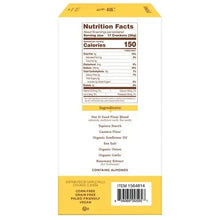 Almond flour sea salt crackers nutrition facts and ingredients panel