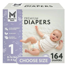 Premium baby diaper box, size 1 up to 14 lb, 164 diapers