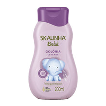Skalinha Bebê lavender cologne bottle with purple cap, 200 ml