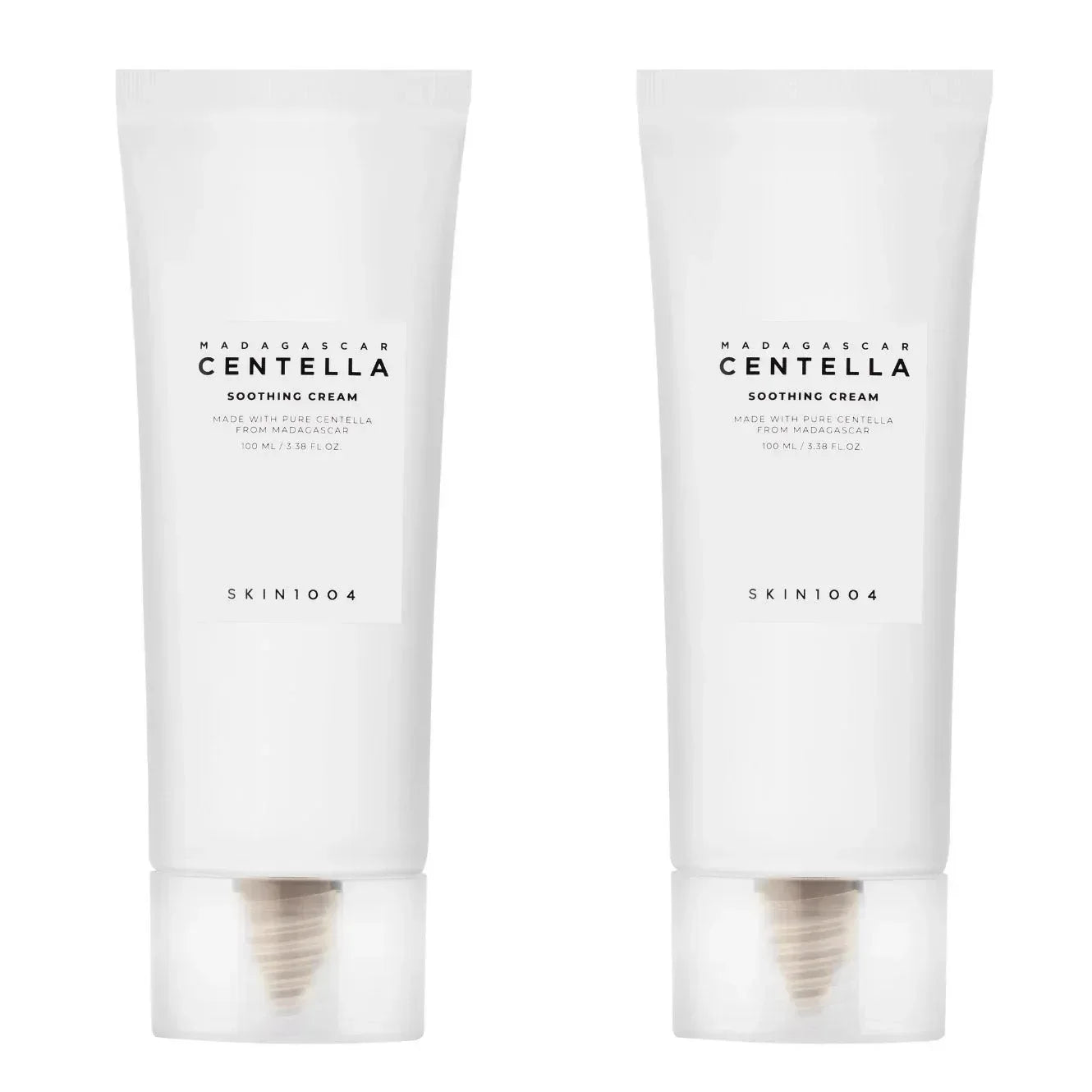 Skin1004 Madagascar Centella Soothing Facial Cream, 3.38 fl oz, 2-pack
