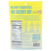Yogurt-covered almonds snack bag back with nutrition facts and gluten-free label