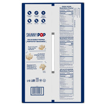 SkinnyPop variety popcorn pack back with Nutrition Facts labels