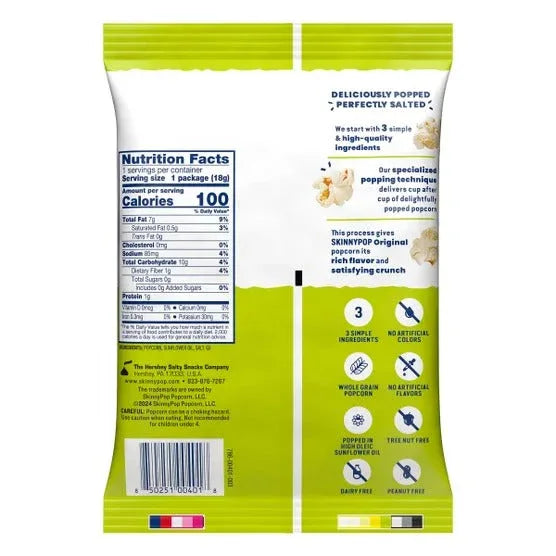 Skinny Pop Popcorn, 0.65 oz, 28-count - USA MEGA SHOP