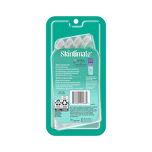 Skintimate Sensitive razor blister pack with back panel details