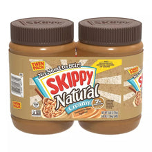 Creamy peanut butter twin pack jars with No Need to Stir label
