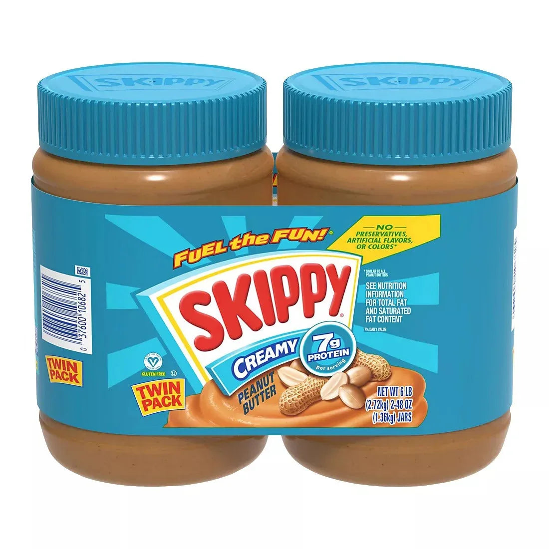 Skippy Creamy Peanut Butter, 2 pk./48 oz. - USA MEGA SHOP