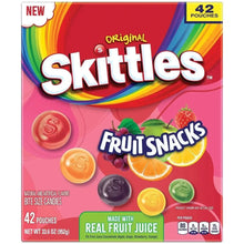 Skittles Original Fruit Snacks candy pouch, 42-count assorted fruit flavors