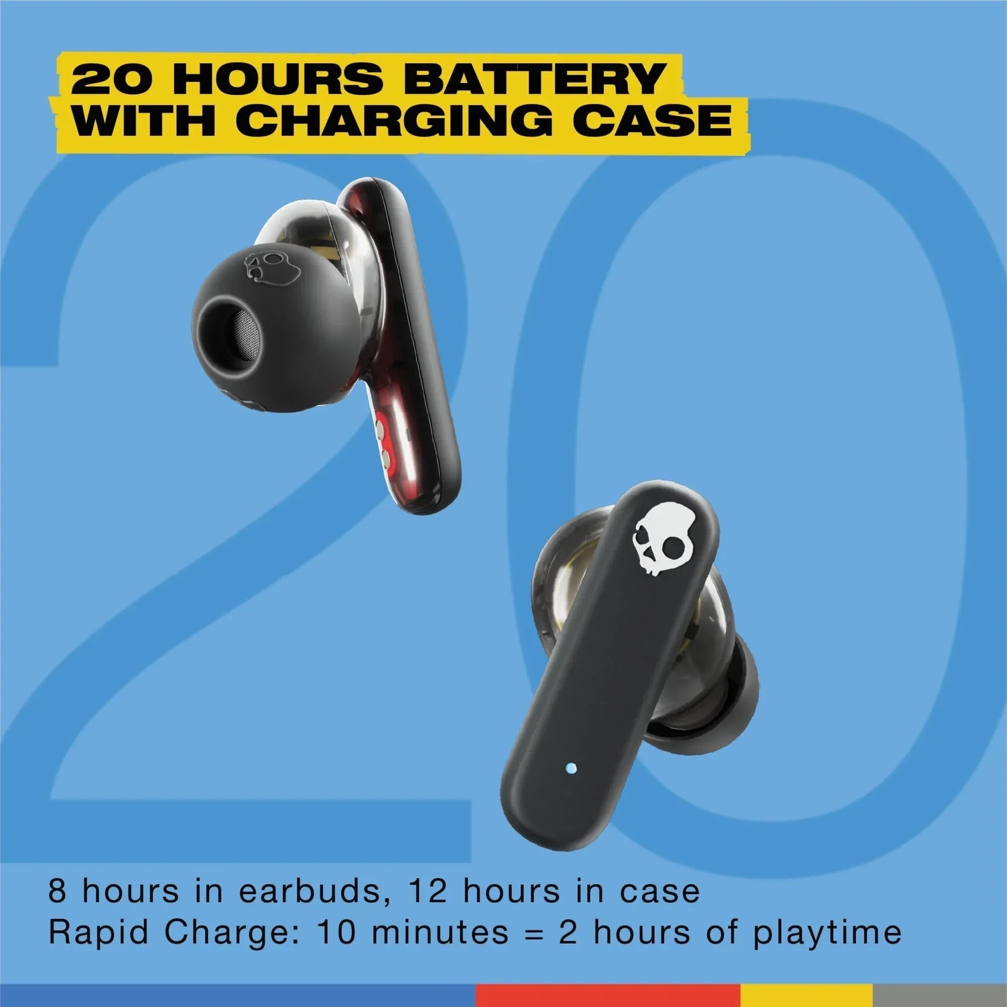 Skullcandy Smokin' Buds XT True Wireless in-Ear Earbuds