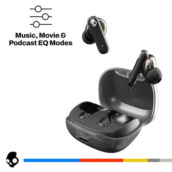 Skullcandy Smokin' Buds XT True Wireless in-Ear Earbuds, Black