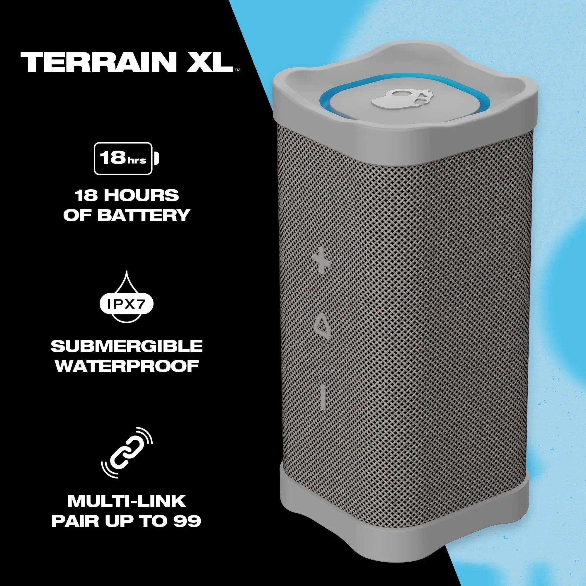 Skullcandy Terrain Large XT Compact Tough Wireless Speaker - USA MEGA SHOP