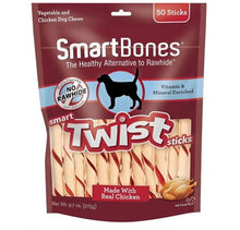 Rawhide-free chicken dog twist sticks in resealable pouch, 50 count