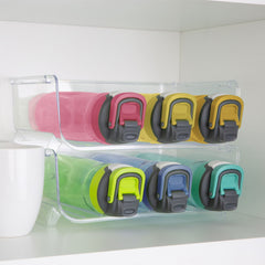 Smart Design 2-Pack Clear Stackable Bottle Organizer
