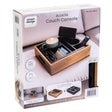 Smart Design Acacia Couch Console retail box showing the wooden organizer tray