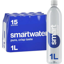 SmartWater 1L vapor distilled water bottle with 15-bottle multipack