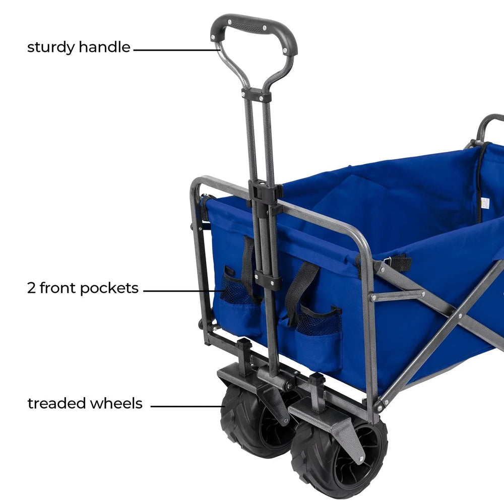 Smart Design NCAA Heavy-Duty Collapsible Sports Wagon - USA MEGA SHOP