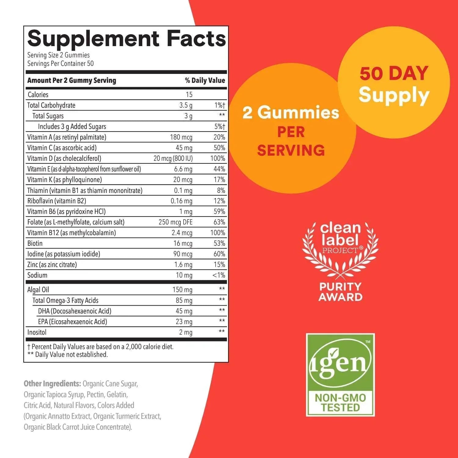 SmartyPants Kids Multivitamin and Omega Gummy, 100 ct.