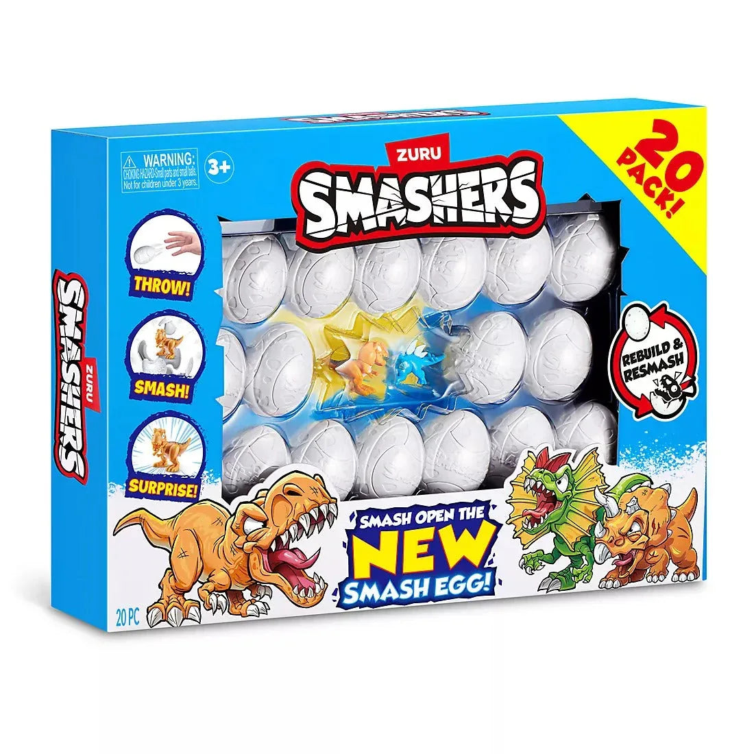 Smashers Dino Ice Age Smash Eggs - USA MEGA SHOP