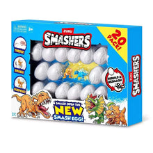 Dinosaur Smashers Smash Egg 20-pack box with open-egg star surprise and dinosaur art