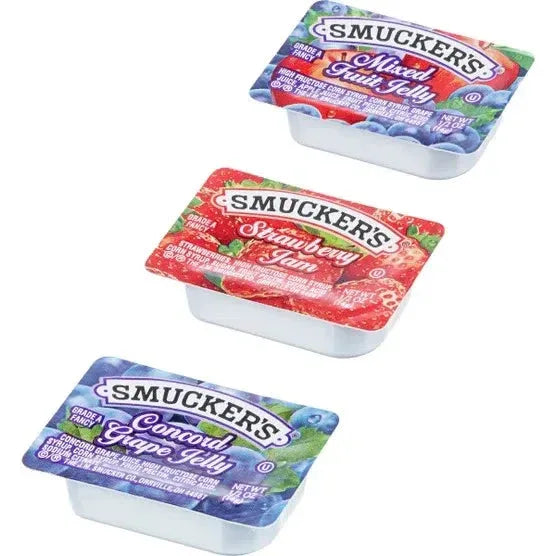 Smucker's Assorted Jam & Jelly Cups, 0.5 oz, 200-count - USA MEGA SHOP