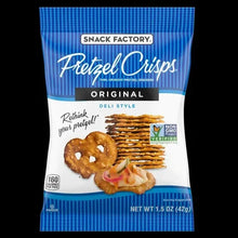 Pretzel Crisps Original deli-style pretzel cracker bag, Snack Factory