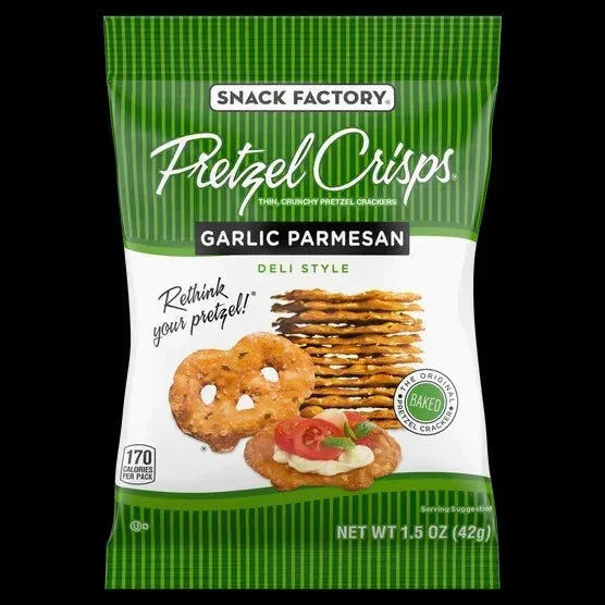 Snack Factory Pretzel Crisps, Variety Pack, 1.5 oz, 24-count