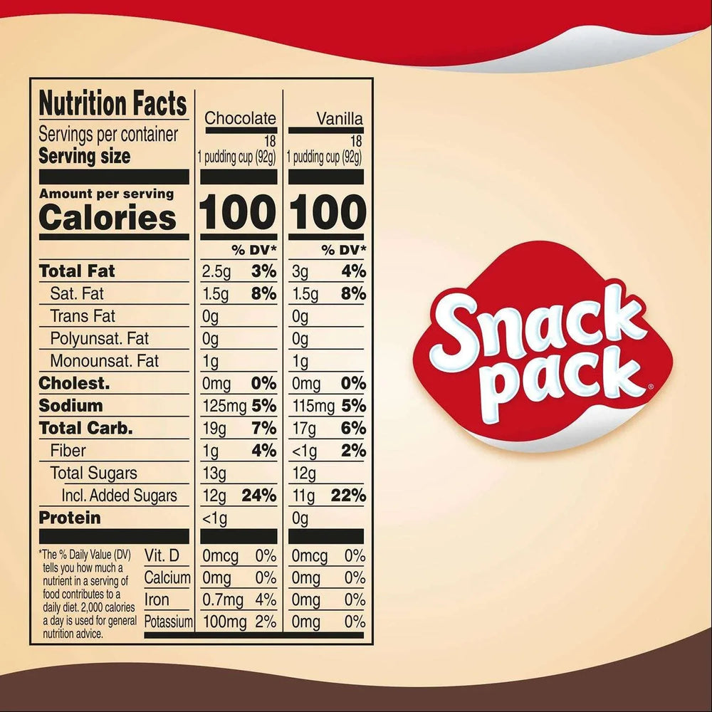 Snack Pack Pudding Variety Pack, 3.25 oz., 36 pk. - USA MEGA SHOP