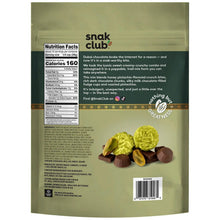 Chocolate trail mix bag back panel with nutrition facts and barcode