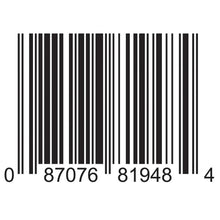 Barcode on chocolate trail mix package