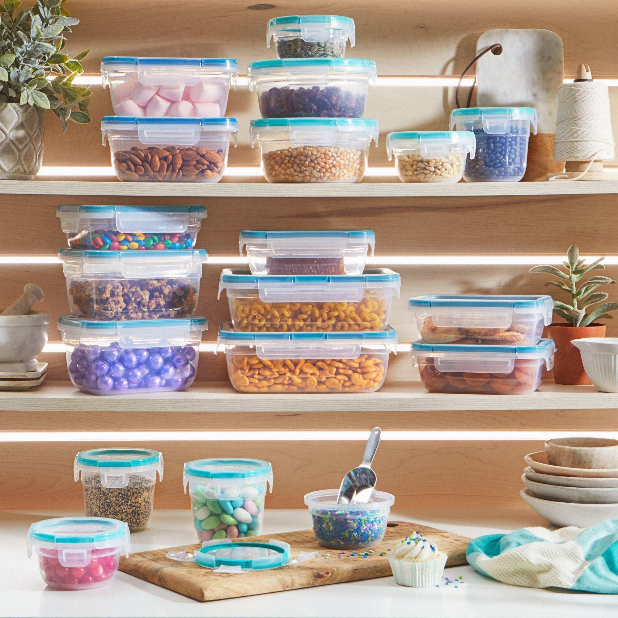 Snapware 38-piece Plastic Food Storage Set - USA MEGA SHOP