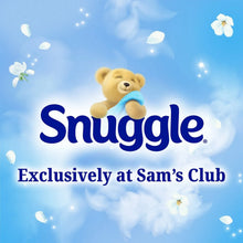 Snuggle logo graphic on blue background with “Exclusively at Sam’s Club” text