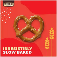 Mini pretzels package front with pretzel shape and “Irresistibly Slow Baked” text