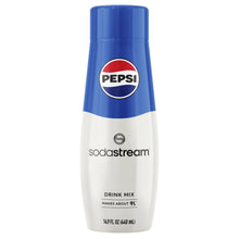 Blue Pepsi drink mix bottle, sodastream flavor canister