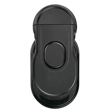 Black sparkling water maker control panel with central oval button
