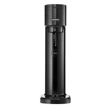 Black sparkling water maker with GAIA label on front