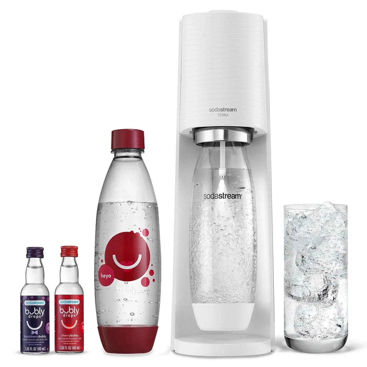 SodaStream Terra Starter Kit with Cherry Bubly Designed Bottle - USA MEGA SHOP