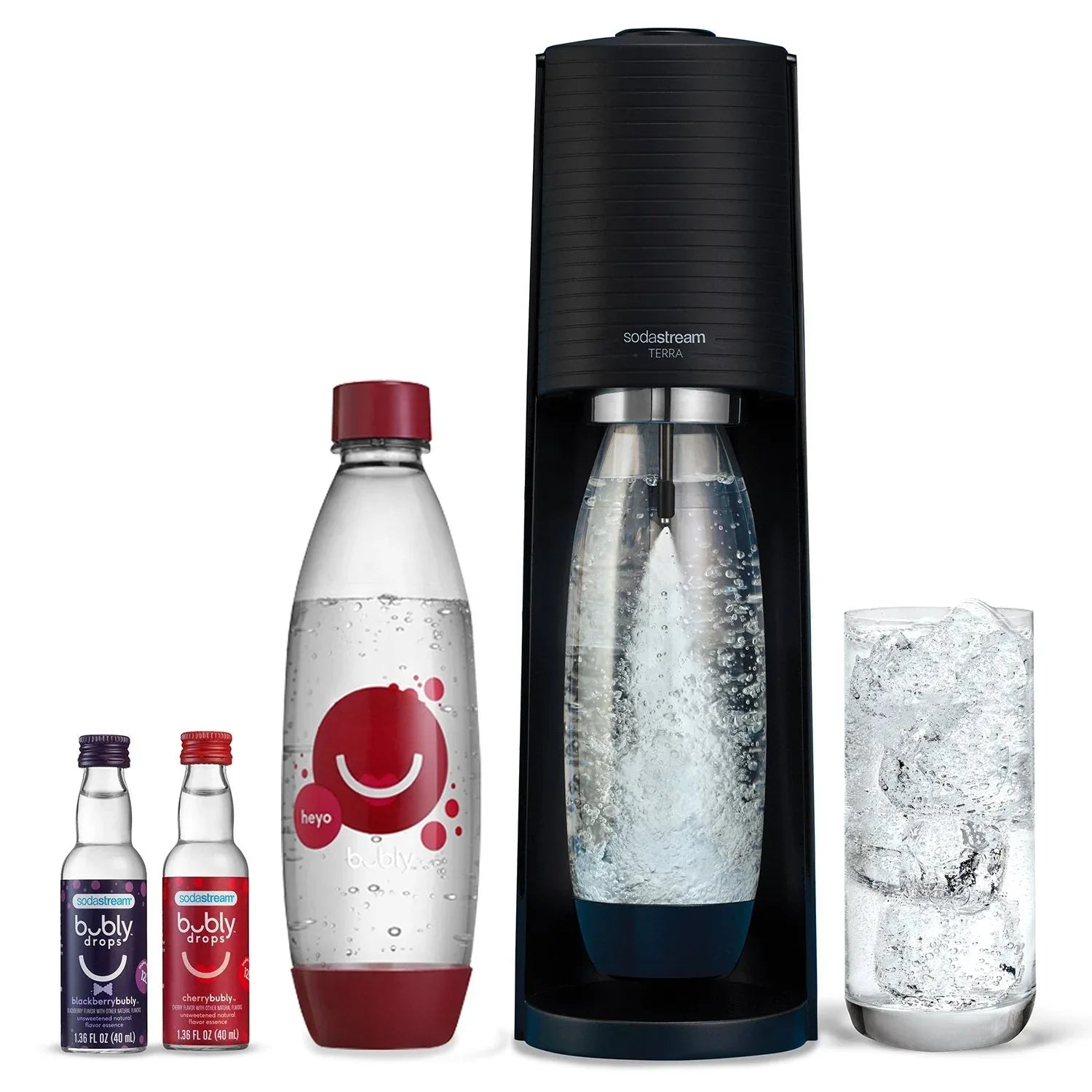 SodaStream Terra Starter Kit with Cherry Bubly Designed Bottle - USA MEGA SHOP