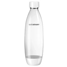 Refillable SodaStream water bottle with silver cap