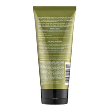 Back label of exfoliating scrub tube with ingredient and usage text