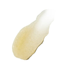 Thick creamy exfoliating scrub gel, pale yellow